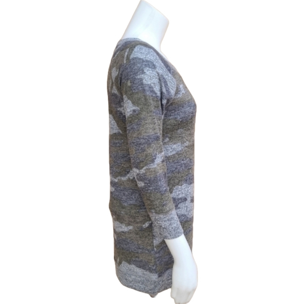 NO BOUNDARIES Camo Raglan Shirt S 3/4 Sleeve Tunic Top Small SUPER SOFT - Picture 5 of 14